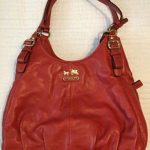 New orange multi pocket Coach bag